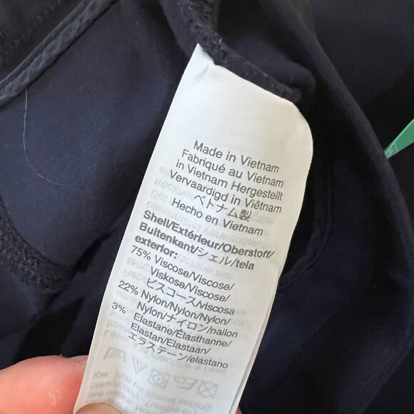 J. Crew, Navy Womens Anyday Pant in Stretch Ponte - Picture 7 of 8